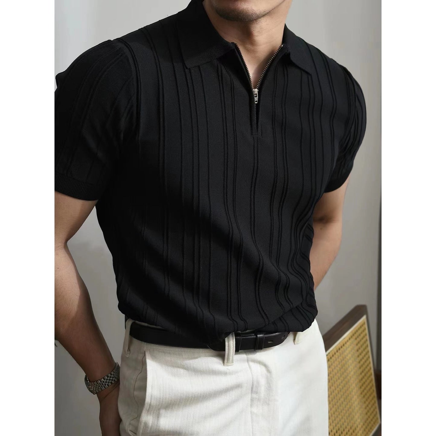 "SILEN" Knitted Polo