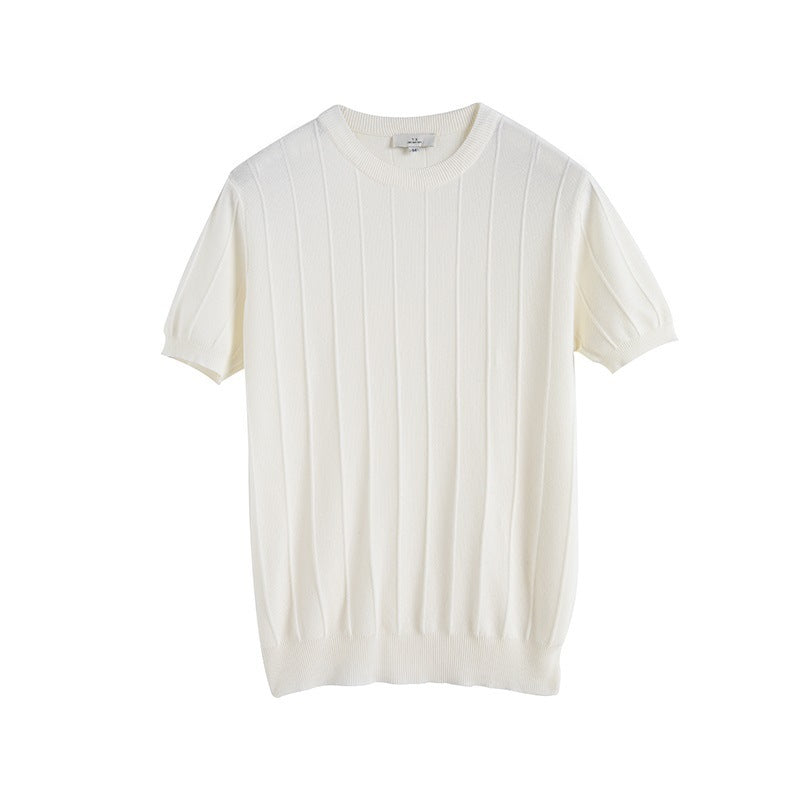 "NOVA" RIbbed Knit Tee