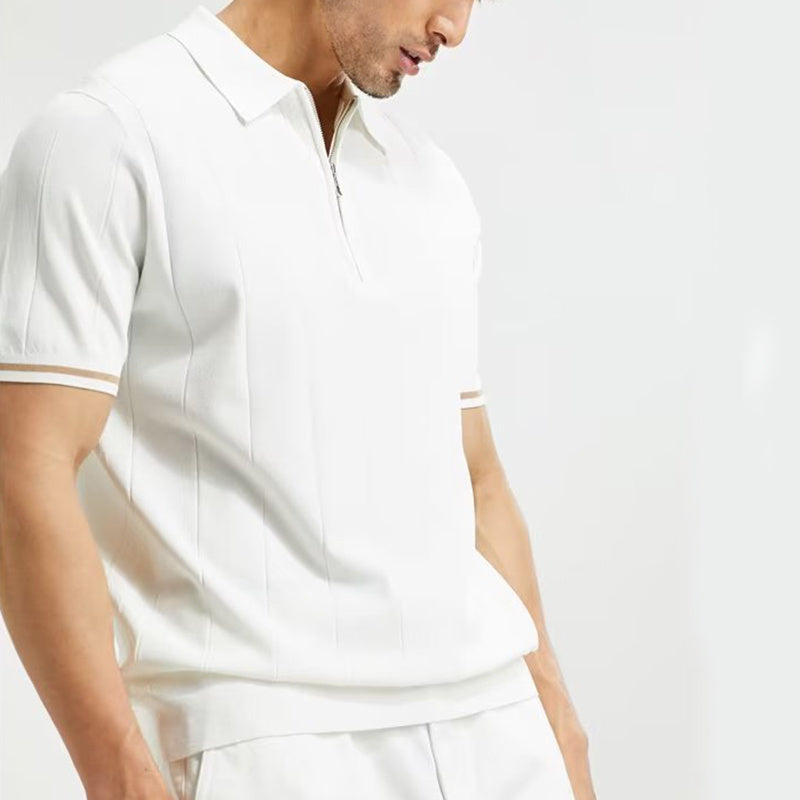 "STRATUM" Zipped Polo