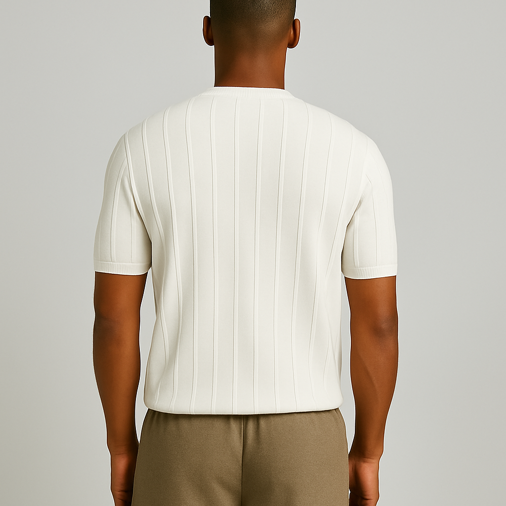 "NOVA" RIbbed Knit Tee