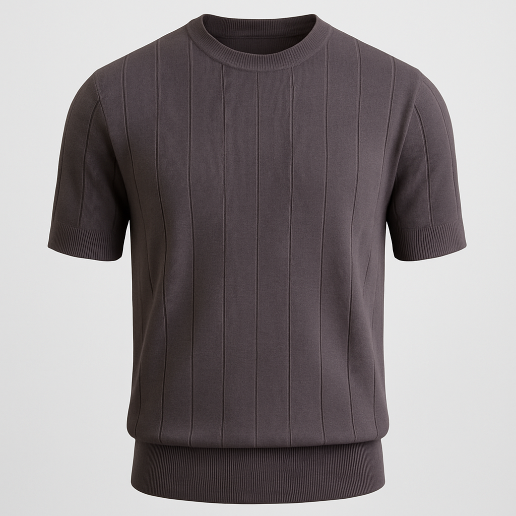"NOVA" RIbbed Knit Tee