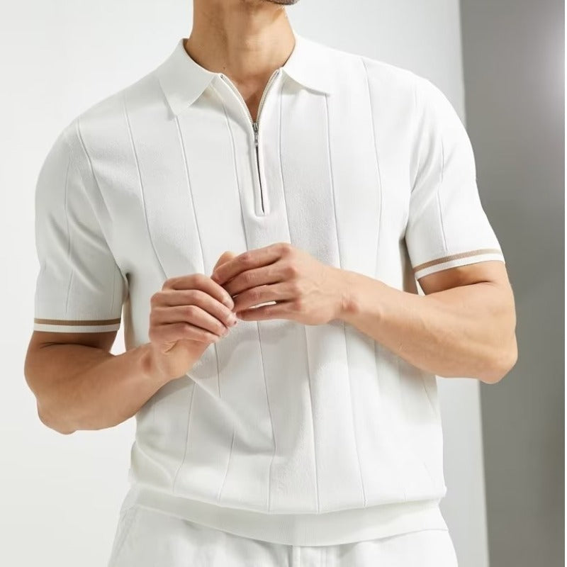 "STRATUM" Zipped Polo