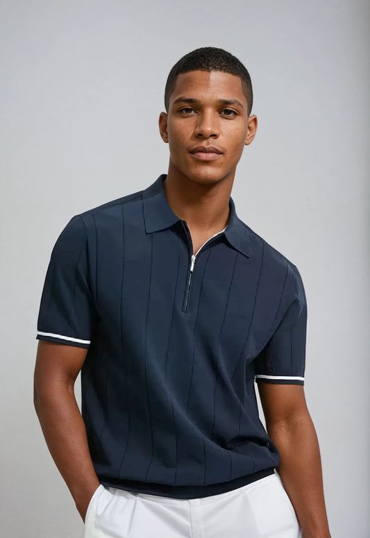 "STRATUM" Zipped Polo